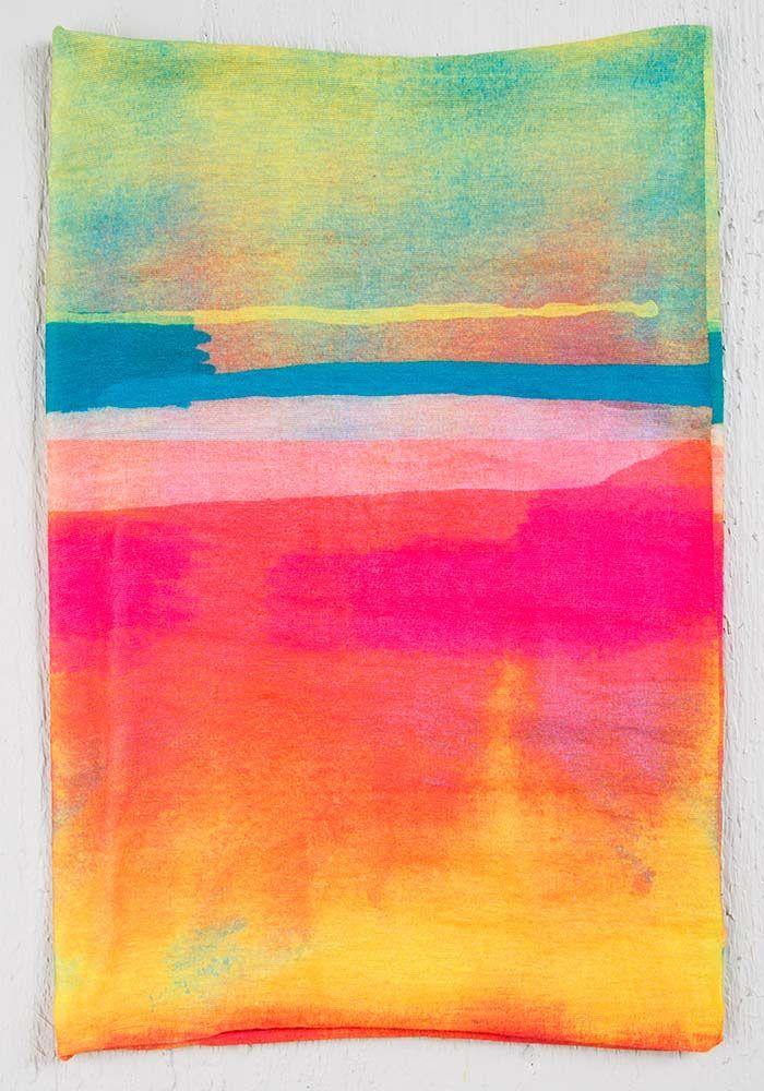 Boho Bandeau Coral Turq Ombre