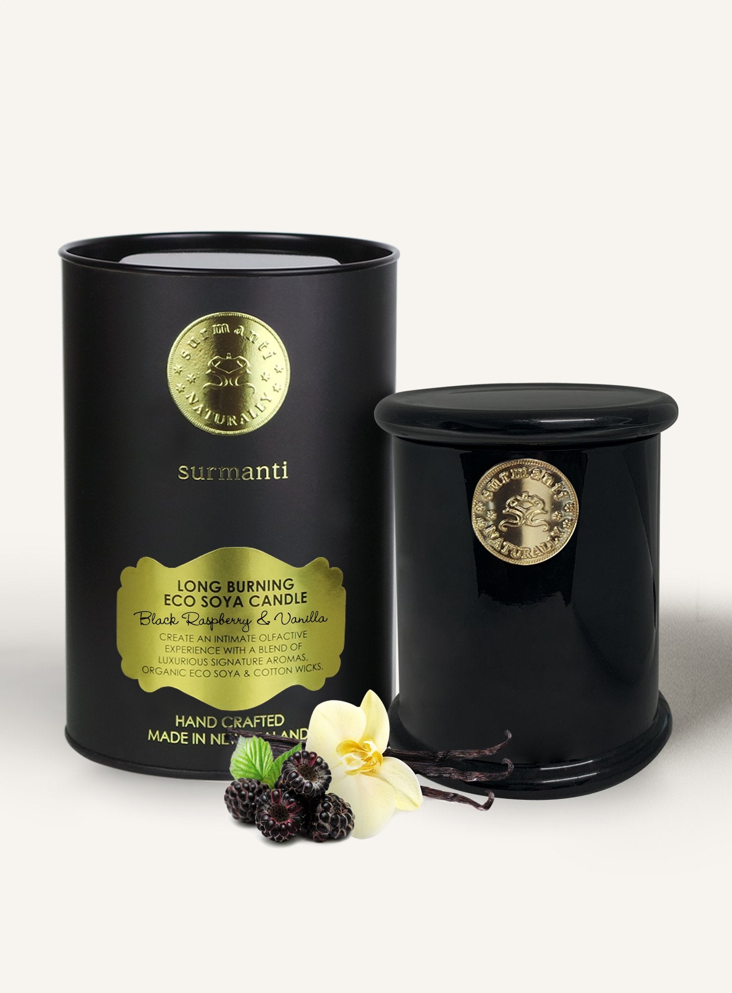 Black Raspberry & Vanilla Long Burning Eco Soy Candle