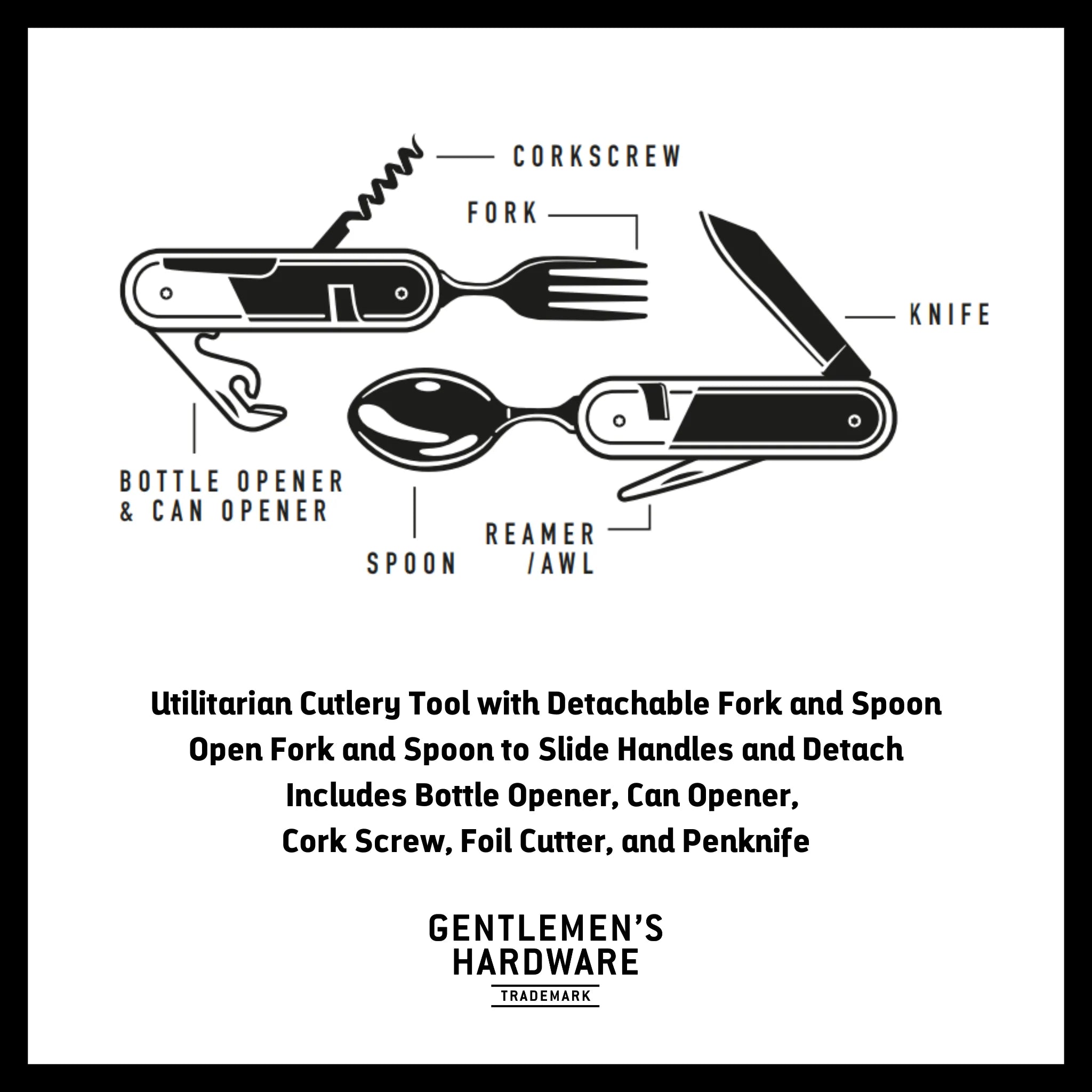 Camping Cutlery Tool