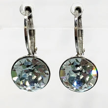 Load image into Gallery viewer, Isa Dambeck 9mm Swarovski Stone Silver Earrings Assorted Colours Earrings