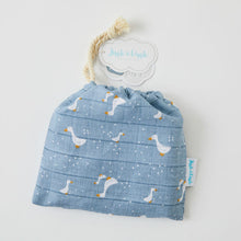 Load image into Gallery viewer, Muslin Bib 2 Pack Blue Goose