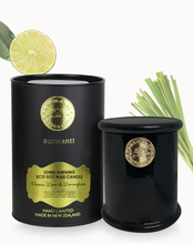 Load image into Gallery viewer, Persian Lime &amp; Lemongrass Long Burning Organic Coconut Wax Candle - Odour Eliminator