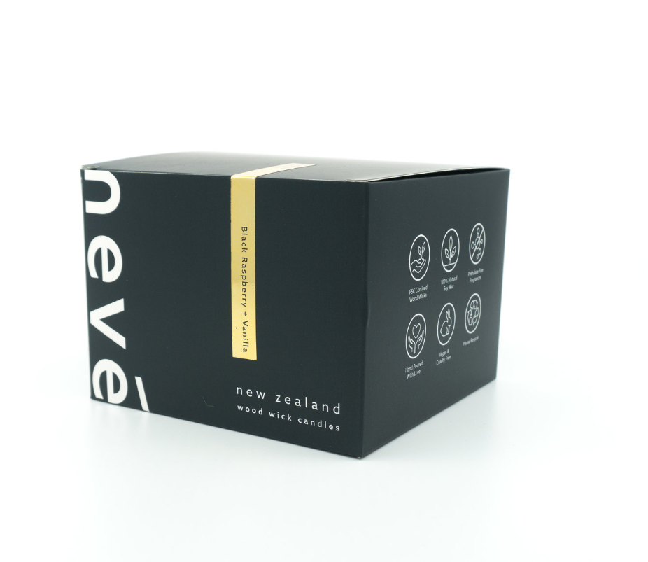 Black Raspberry + Vanilla Woodwick Candle