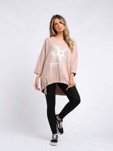 Load image into Gallery viewer, Starburst Cotton Sweater Pink