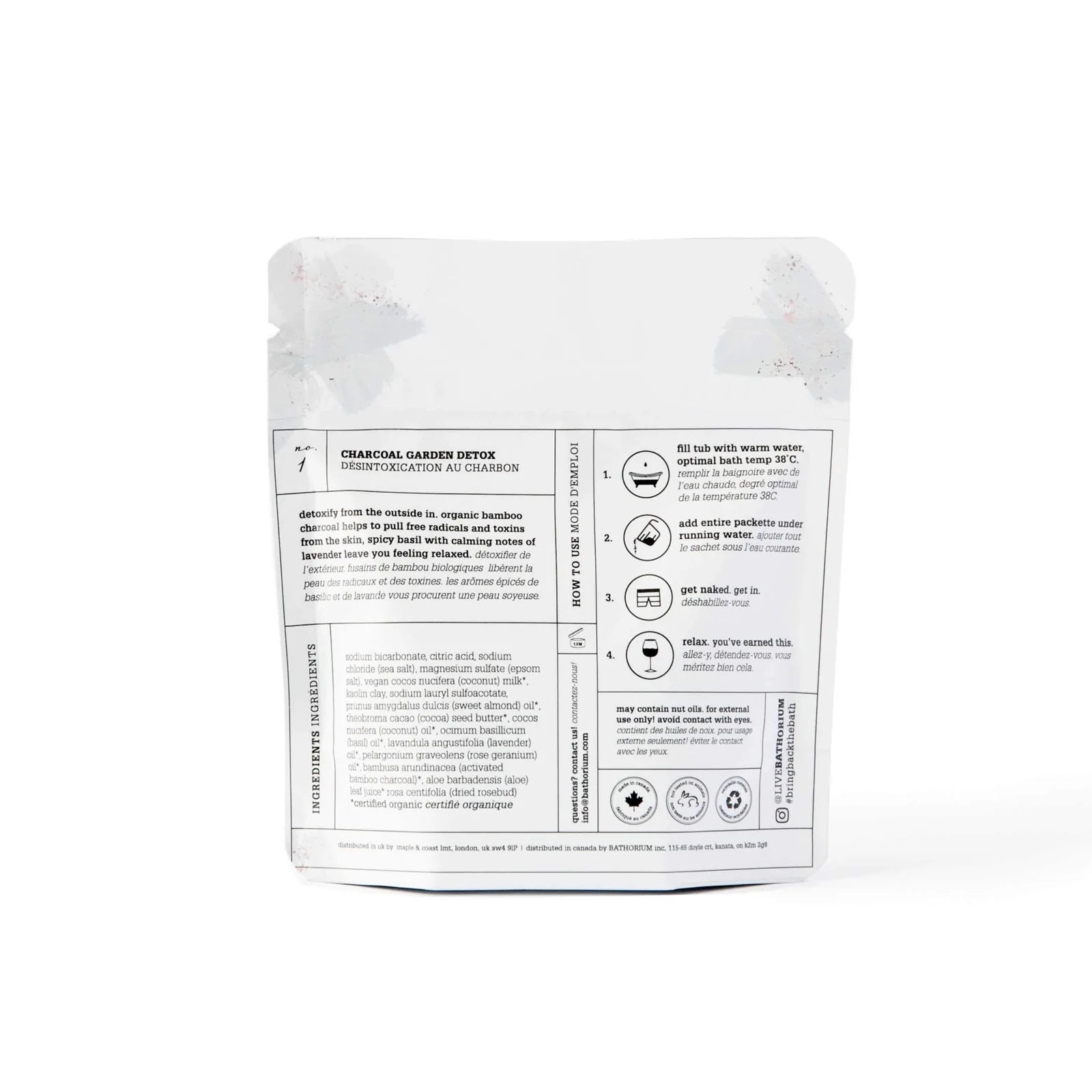 Bath Crush Charcoal Garden Detox 120g