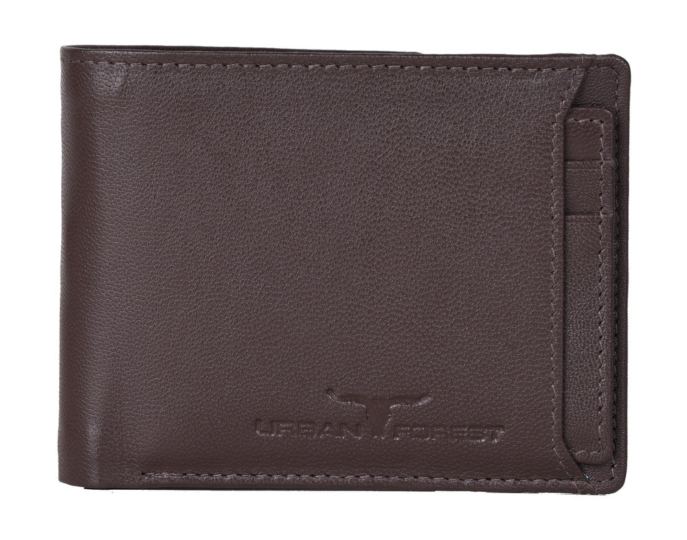 Sidka Leather Wallet w/Card Holder - Serena Dark Brown