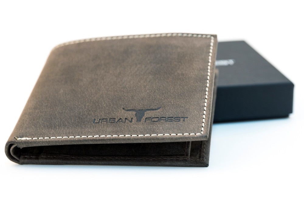 Logan Leather Wallet - Taupe