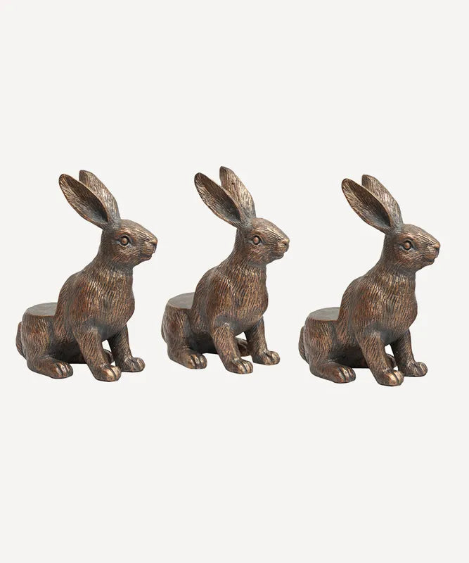 Hare Pot Stands Set 3