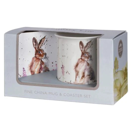 Hare & Mug Coaster Set