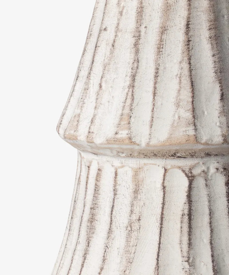 Form Stone Tree Fluted Matte 28cmH