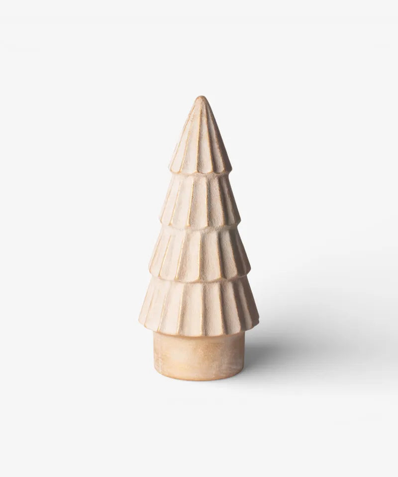 Form Stone Tree Fluted Gold 37.5cmH