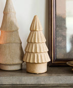 Form Stone Tree Fluted Gold 20cmH
