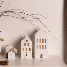 Load image into Gallery viewer, Small Brick Porcelain Tealight House