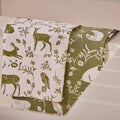 UW Cotton Tea Towel 2pack Forest Friends
