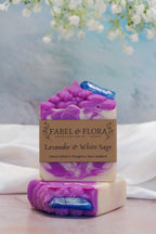 Lavender & White Sage Crystal Handcrafted Soap