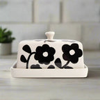 Mono Bloom Butter Dish Caroline Gardiner