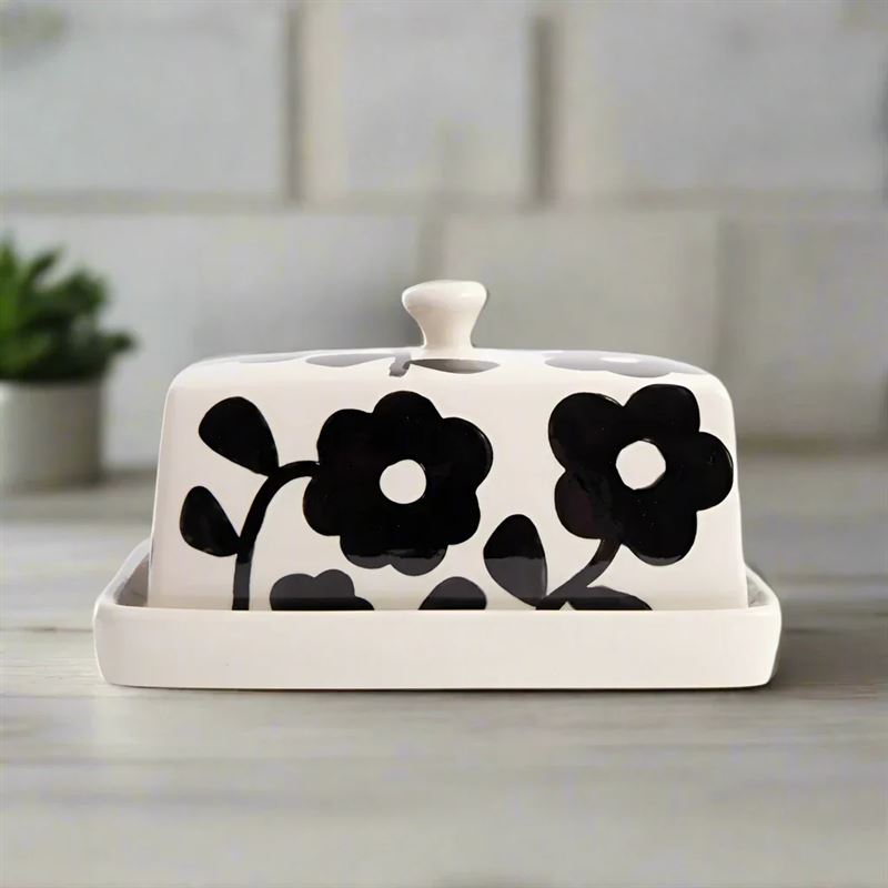 Mono Bloom Butter Dish Caroline Gardiner