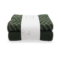 Kitchen Towel Duo Forest Herringbone