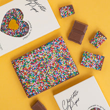 Load image into Gallery viewer, Milk Belgium Chocolate Bar with Sprinkles