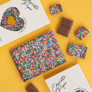 Milk Belgium Chocolate Bar with Sprinkles