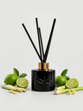 Persian Lime & Lemongrass Crystal Reed Diffuser - Odour Eliminator