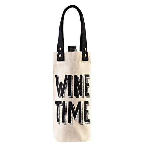 Wine Time Bag Natural Black