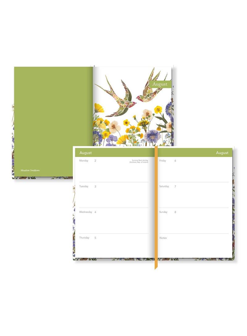 Fox Amongst Flowers 2027 Desk Diary