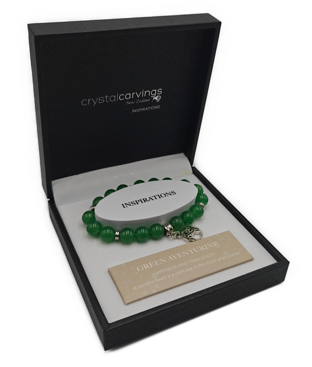 Kiwi Charm Bracelet Green Aventurine