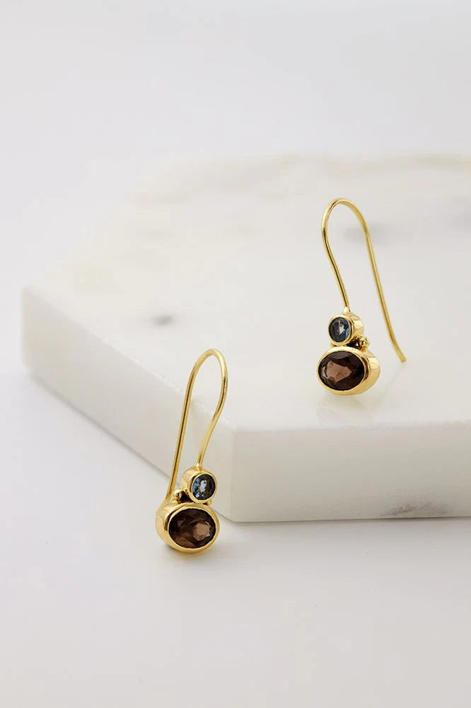 Lolite & Smokey Ana Earring