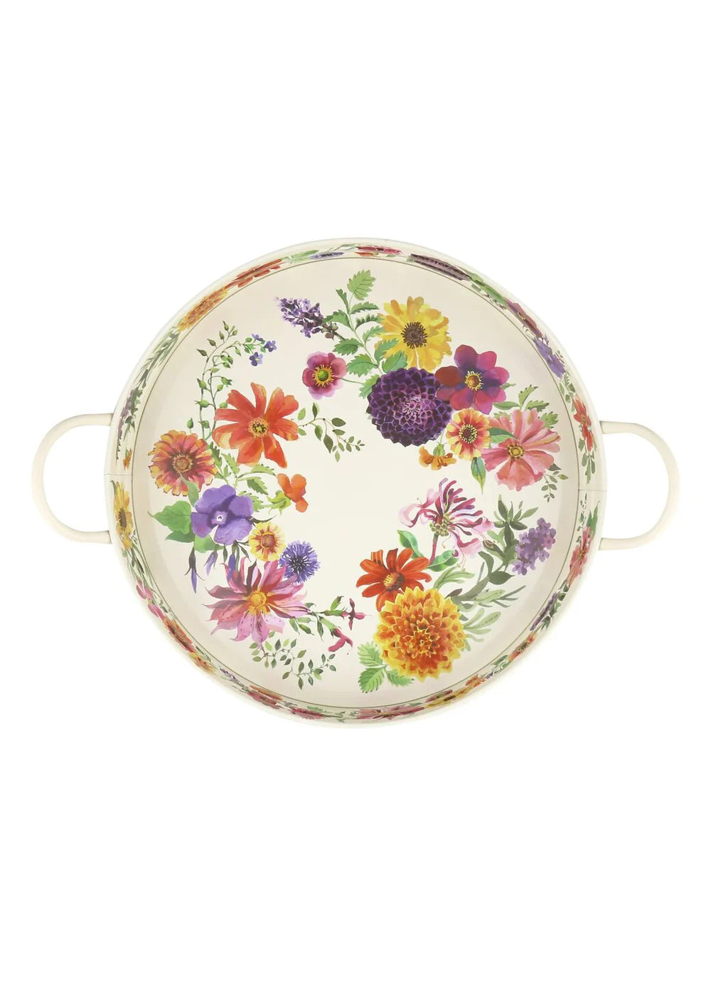 Garden Flowers Handle Tray