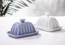 Load image into Gallery viewer, Marguerite White Butter Dish