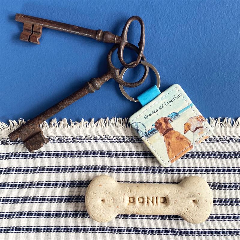 Growing Old Keyring