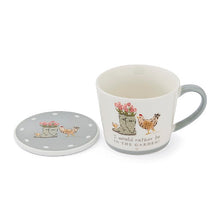 Load image into Gallery viewer, Hen House Lane Conical Mug &amp; Coaster Set