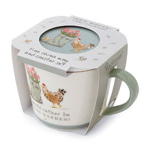 Load image into Gallery viewer, Hen House Lane Conical Mug &amp; Coaster Set