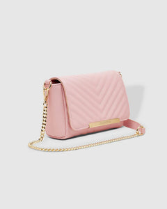 Sicily Quilted Crossbody Bag Pale Pink