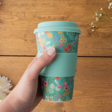 Load image into Gallery viewer, The Flower Market Bamboo Travel Mug