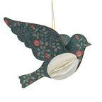 Vintage Pattern Hanging Bird Green