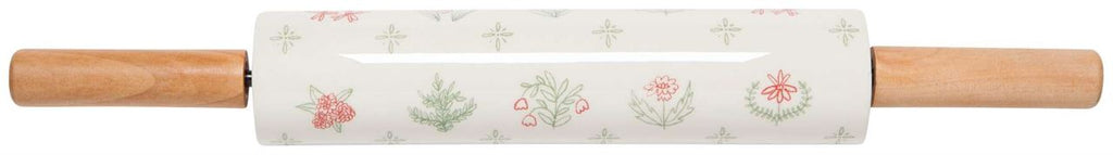 Camelia Stoneware Rolling Pin