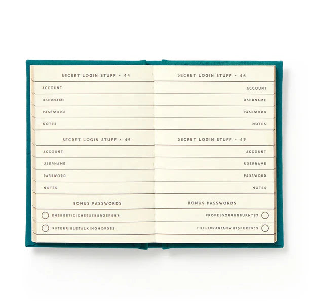 Definitely Not My Passwords Tiny Diary