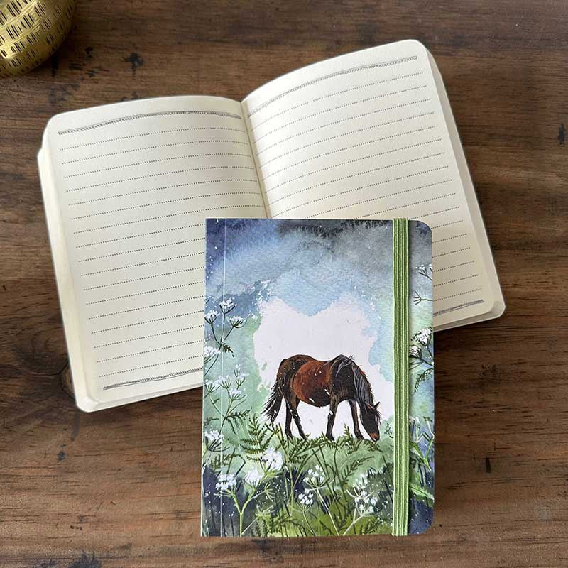 Horse & Cow Parsley Small Chunky Notebook
