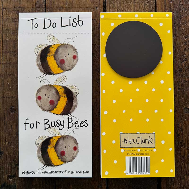 Bumble Bees Magnetic To Do List