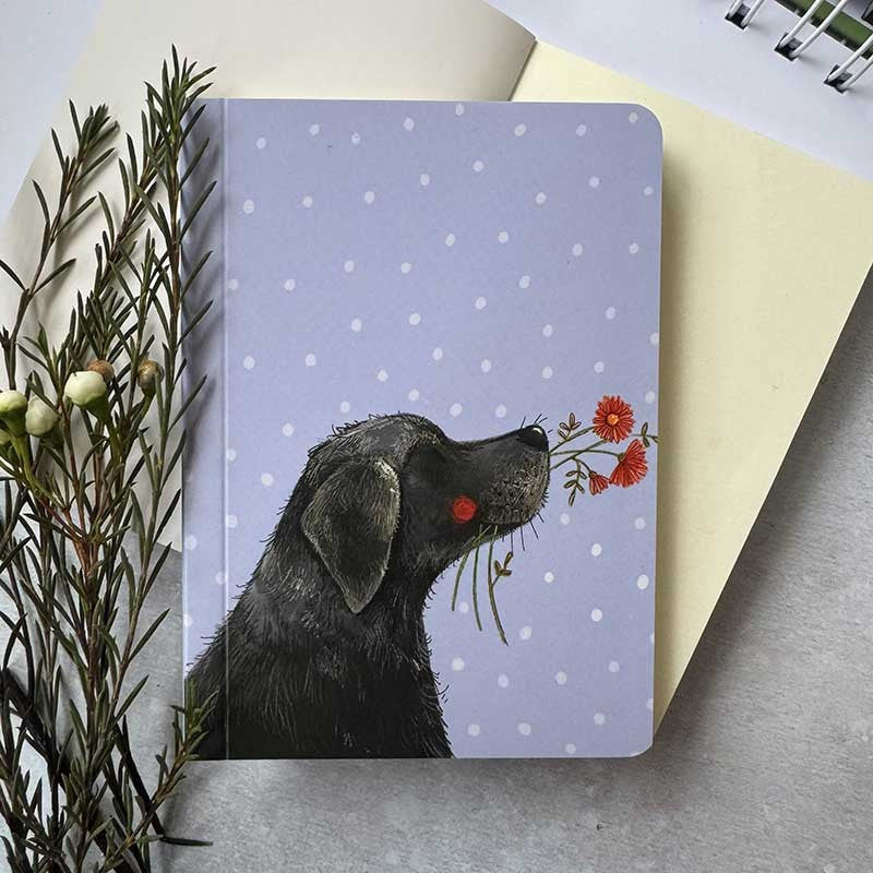 Labrador & Flowers Notebook