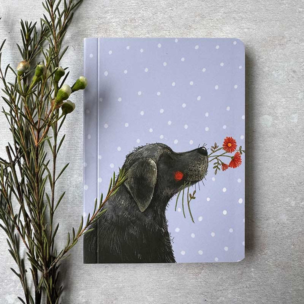 Labrador & Flowers Notebook