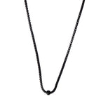 Steel Me Black Stainless Box Chain 85cm