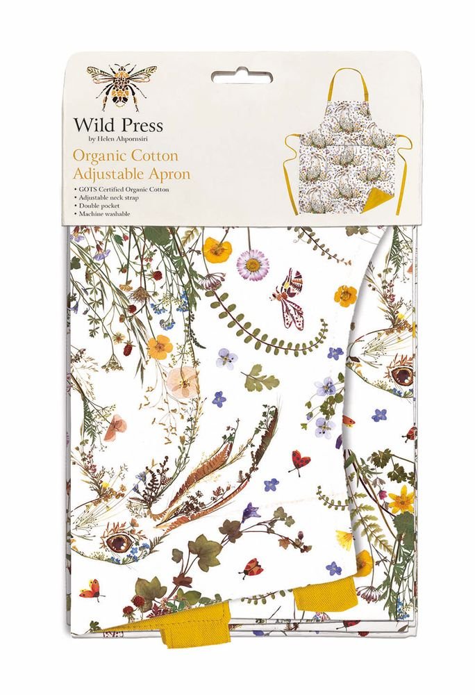 Wildflowers Hares Cotton Apron