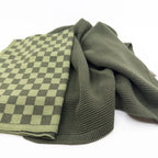 Kitchen Towel Duo Olive Pistachio Chequer /Olive
