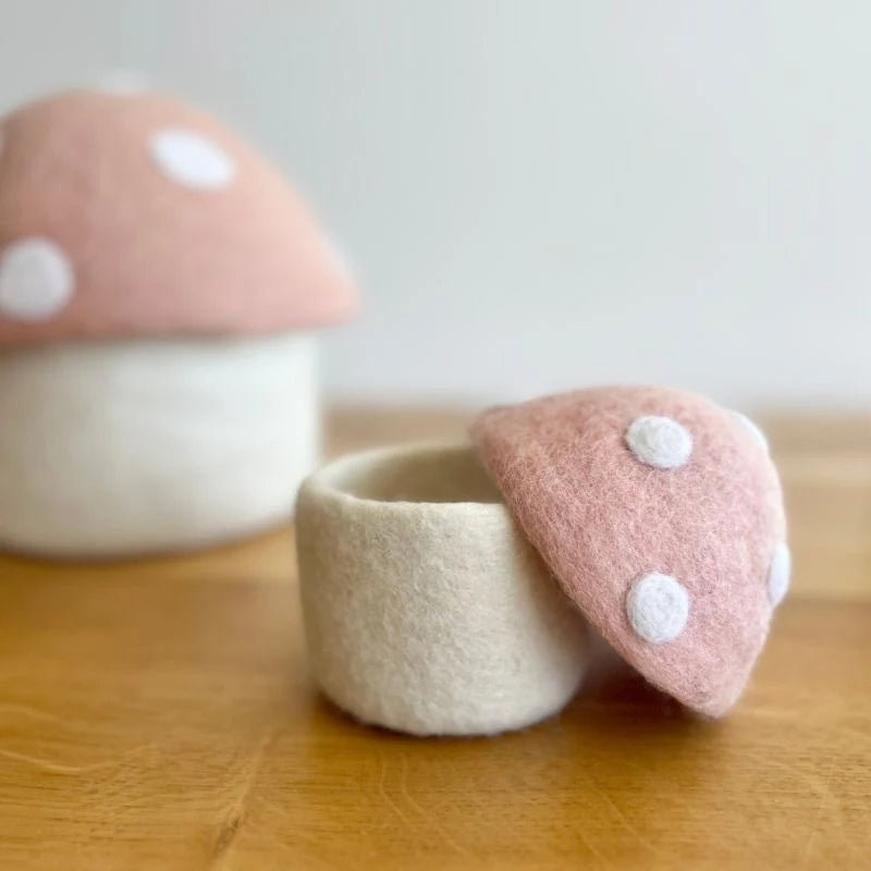 Toadstool Trinket Box Mini Blush