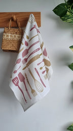 SH Spoons & Spatulas Tea Towel