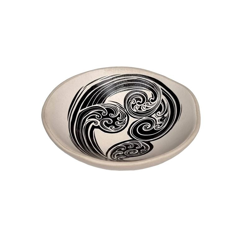 Ponga 2 Black & White 7cm Porcelain Bowl