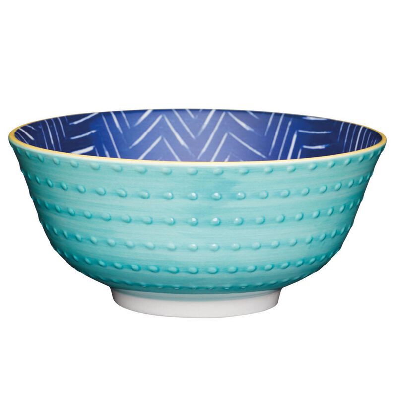 MK Bowl 15.5cm Leafy Indigo